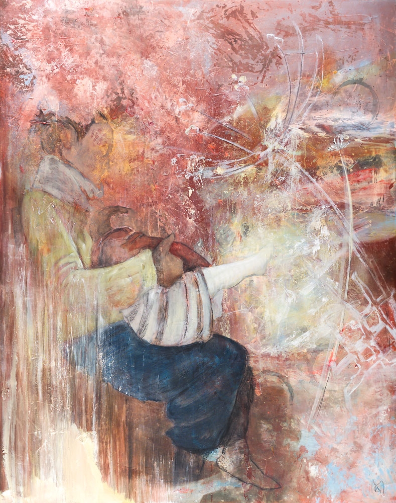 Phaeno 190 x 150 cm, Acryl, Kohle, Tusche auf Leinwand, 2014